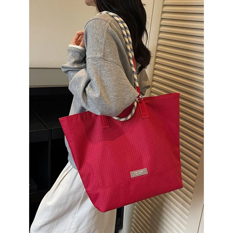 Nixie Waterproof Nylon Tote Bag – Large Shoulder Handbag
