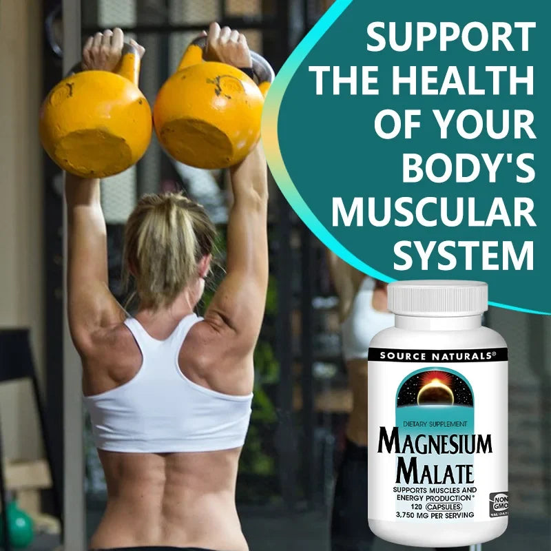 Magnesium Malate 3750mg Capsules – Muscle, Heart & Energy