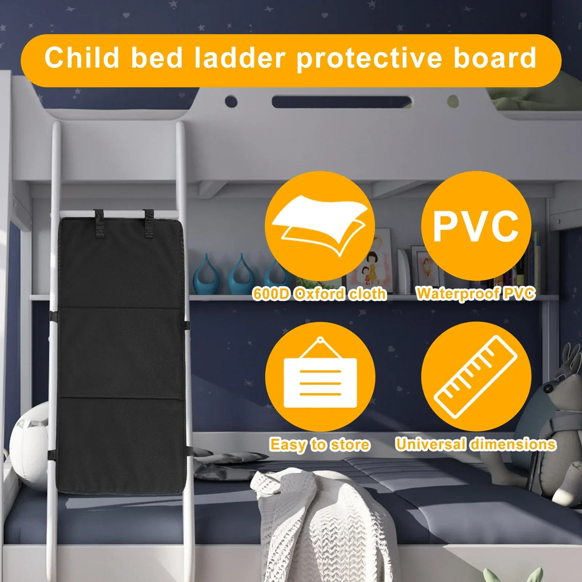 Kids Bunk Bed Ladder Cover – Foldable Waterproof Safety Pad
