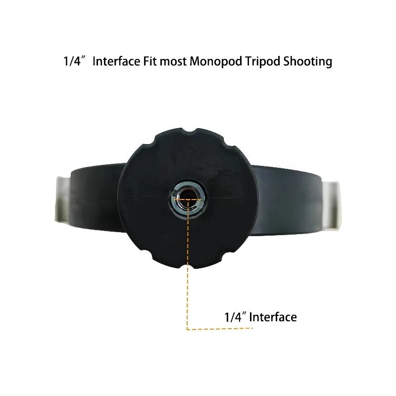 V-Mount Rifle Rest – 1/4" Thread Holder for Tripod & Monopod
