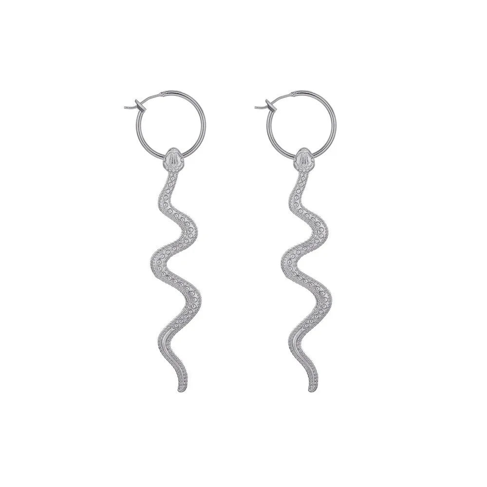 Vintage Snake Dangle Drop Earrings – Zinc Alloy Animal Style