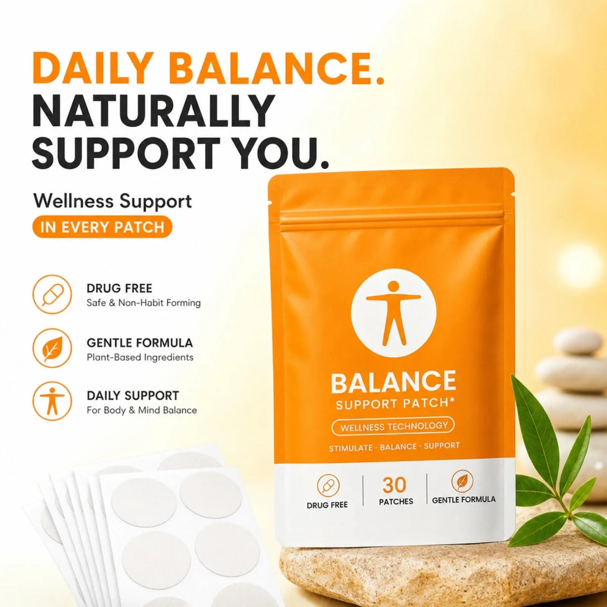 30-Pack Wellness Body Patches – Vitamin E & Ginger | Nixie