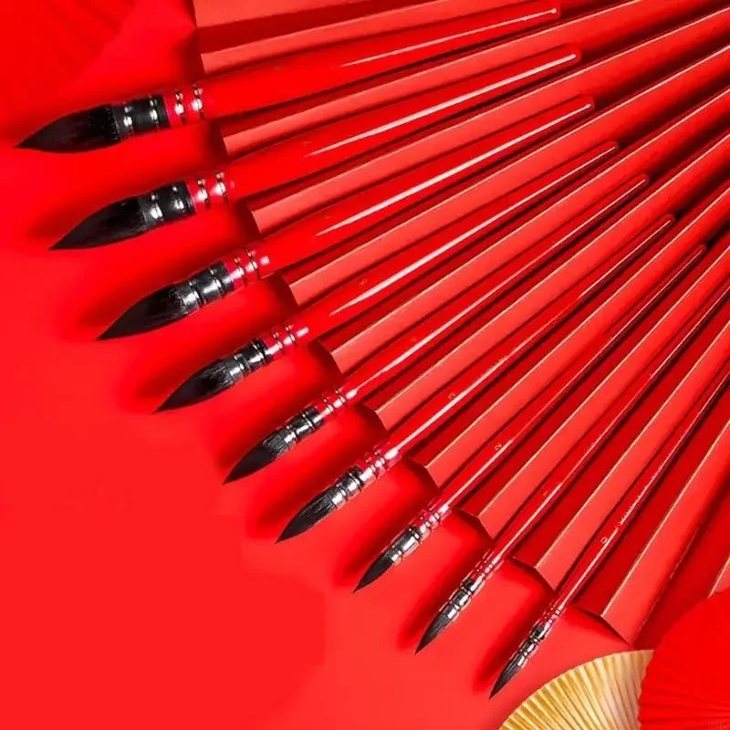 Fine Detail Paint Brush Set – Nylon Bristles, All Paint Media