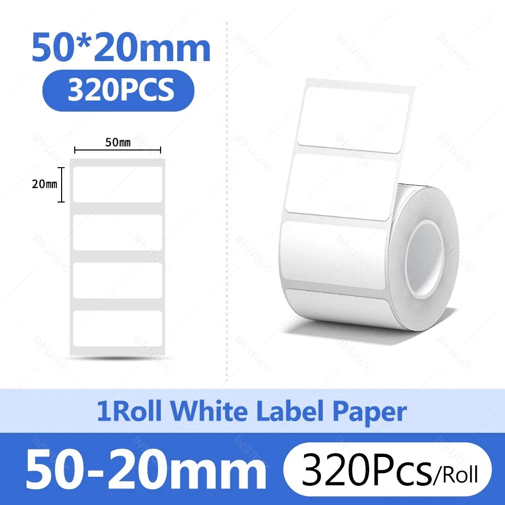Niimbot Thermal Label Paper Round White 20-50mm | B1 B21 B203