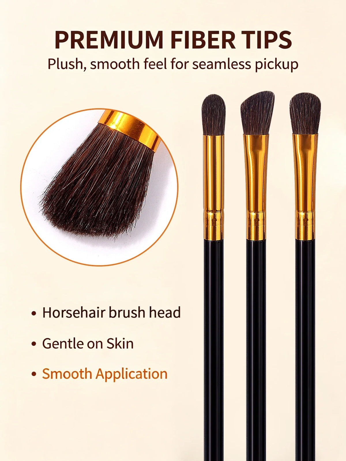 12-Piece Makeup Brush Set – Eyeshadow, Contour & Highlighter