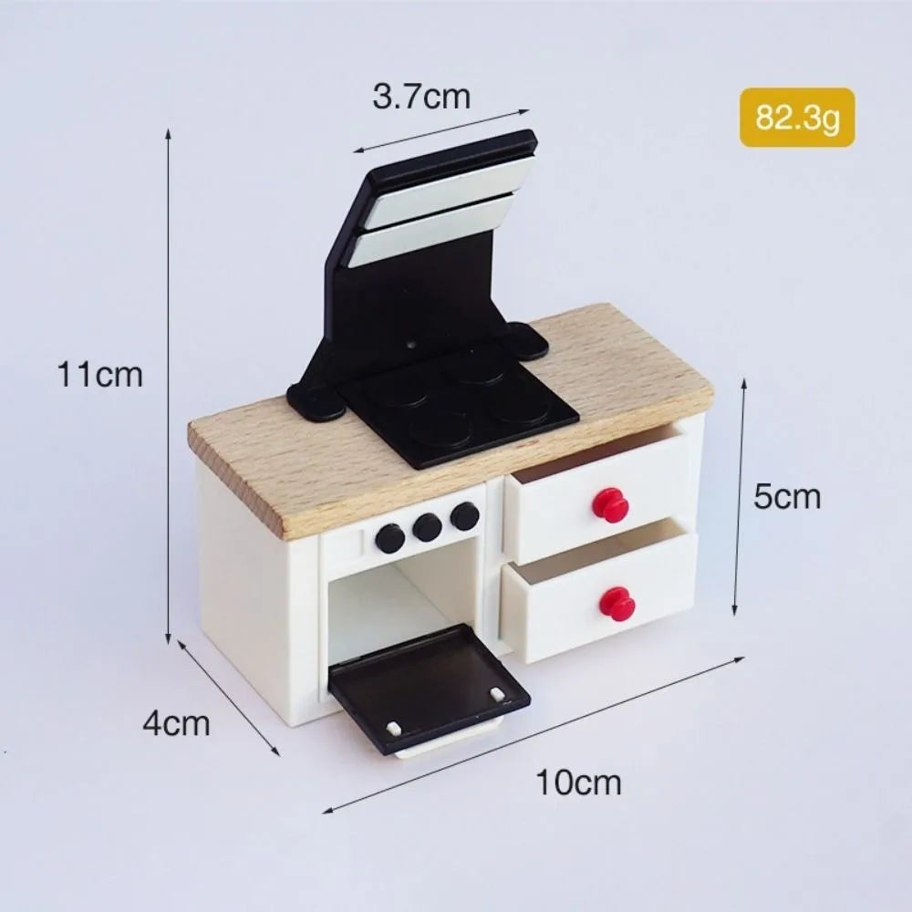 Miniature Dollhouse Furniture Set – Kitchen Dining Cottage