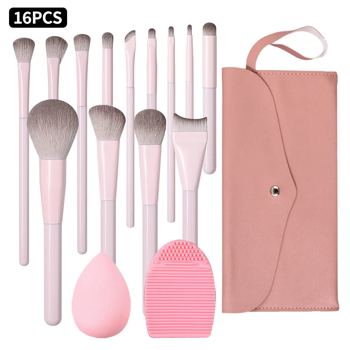 Soft Fluffy Makeup Brush Set – Beginner Foundation & Blush