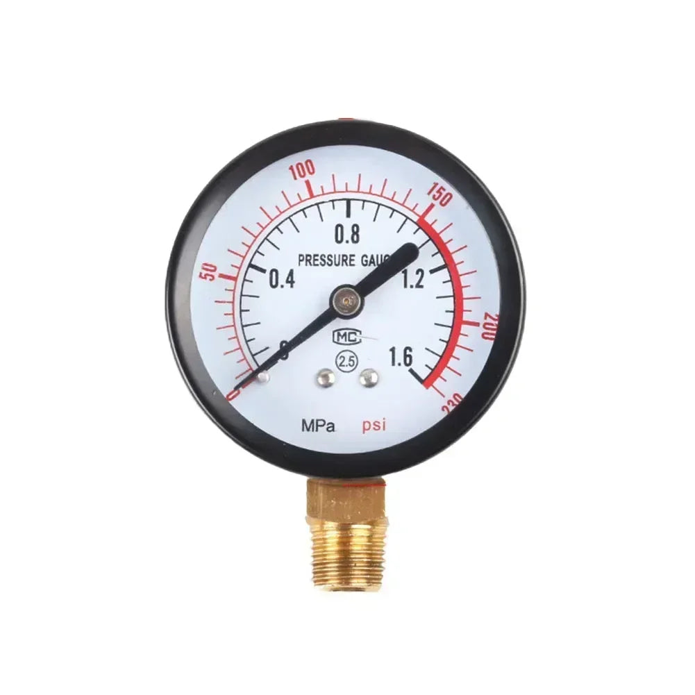 Y60 Pressure Gauge 0–230 PSI | Pool Filter & Air Compressor