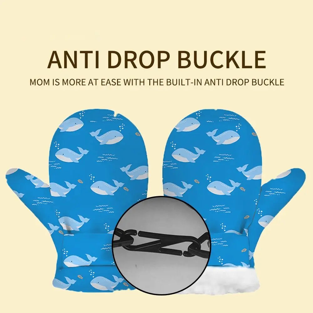 Toddler Waterproof Fleece Mittens | Kids Ski Gloves Ages 2–6