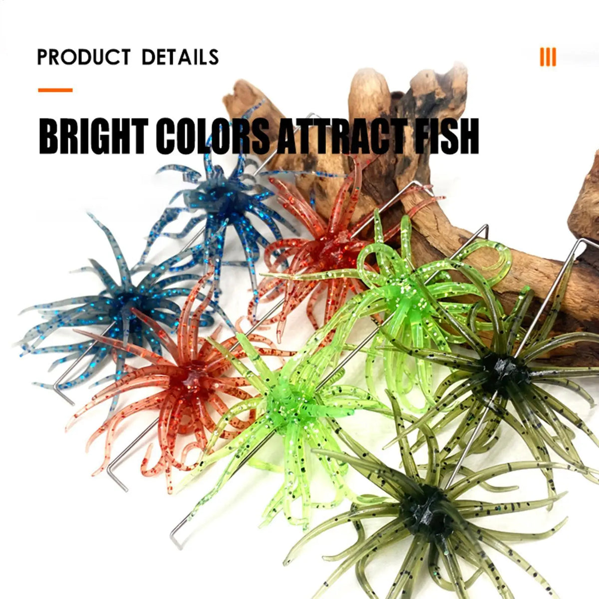 Sea Urchin Soft Silicone Fishing Lure 2 Pack – Bass & Saltwater