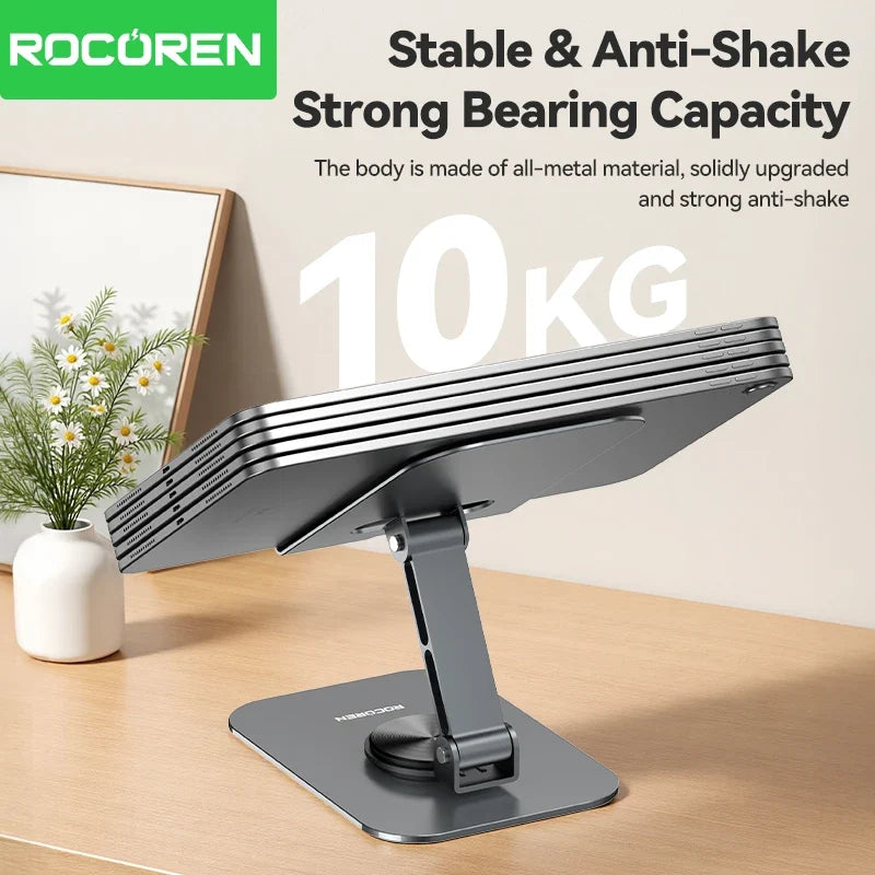 Rocoren 360° Foldable Metal Desk Phone & Tablet Stand