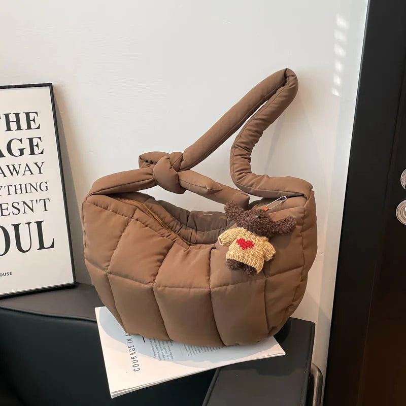 Women's Puffy Cloud Crossbody Bag – Lightweight Shoulder Bag