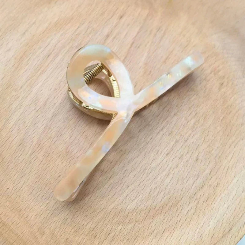 Large Korean Shark Claw Hair Clips for Women – Stylish Updo
