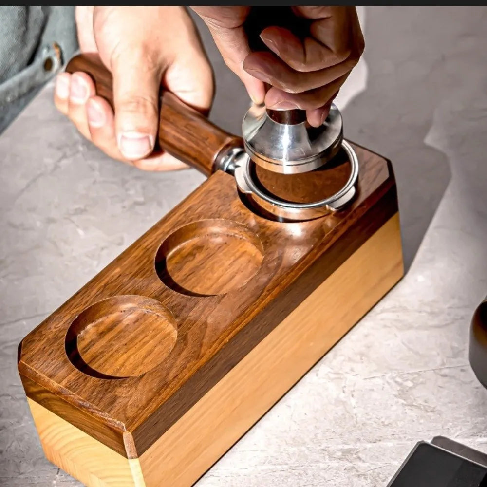 M10 Revolving Solid Wood Portafilter Handle 51/53/58mm