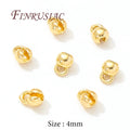 18K Gold Plated Crimp Bead End Caps – DIY Jewelry Findings