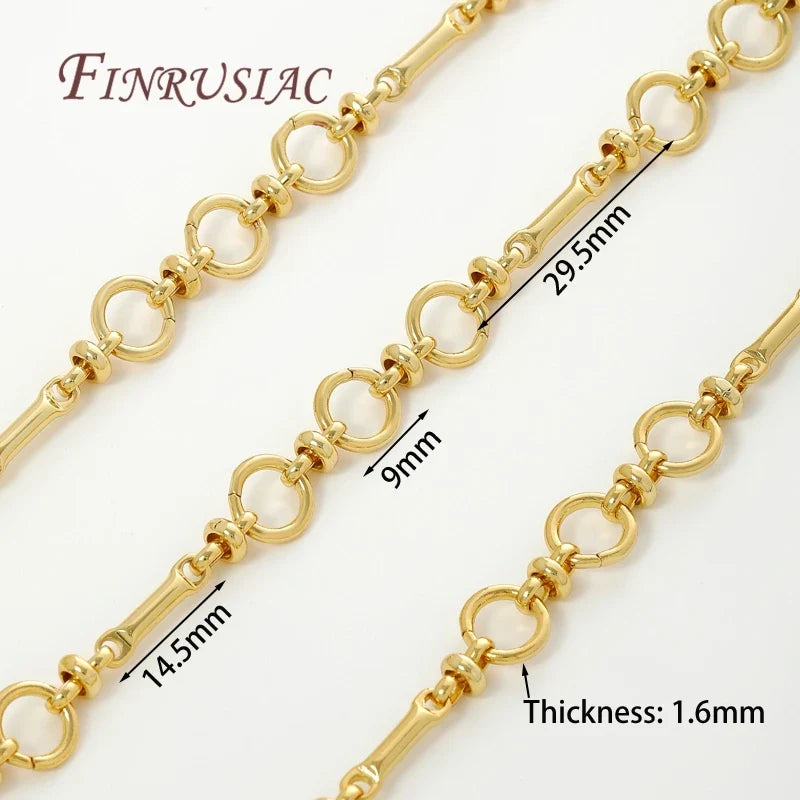 18K Gold Plated Oval Cuban Chain – Bulk DIY Jewelry Supply