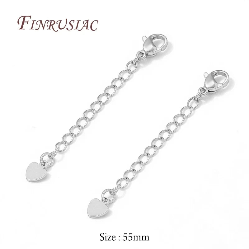 18K Gold Plated Brass Extension Chain with Clasp | DIY Jewelry