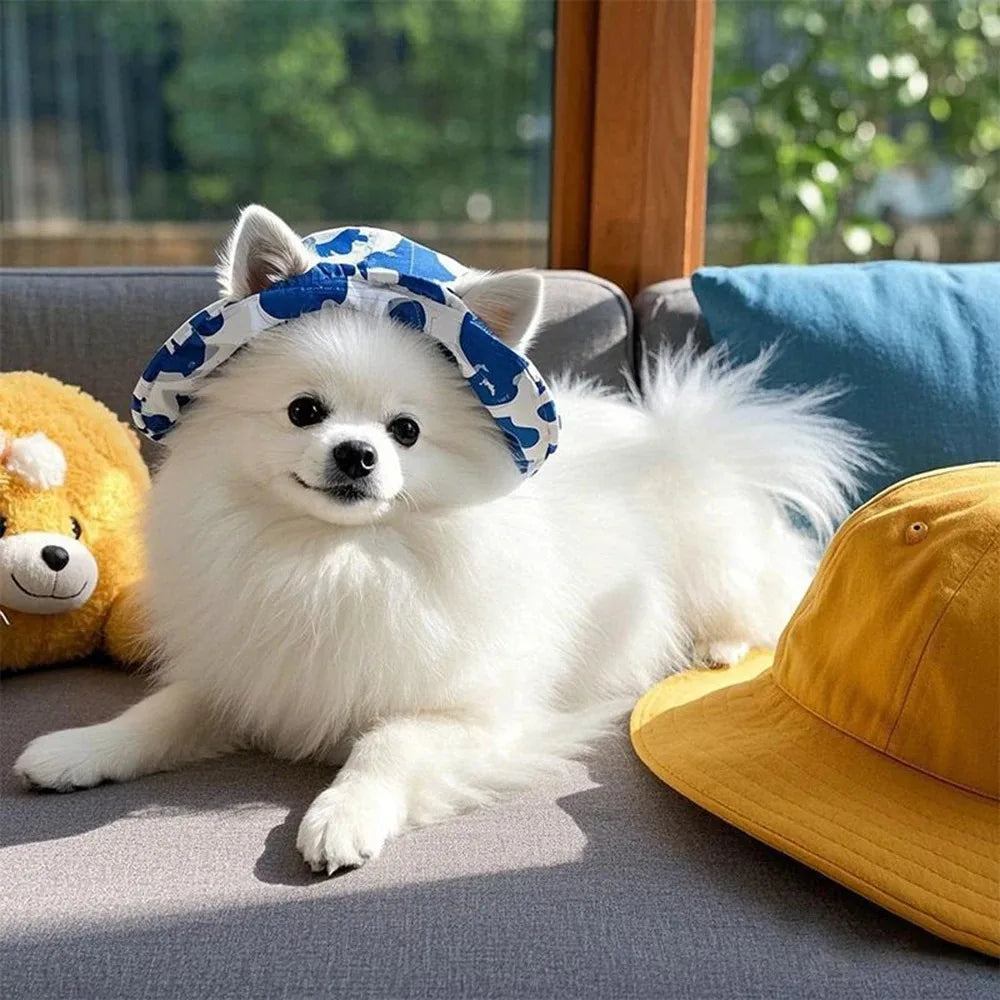 Adjustable Pet Bucket Hat – Sun Hat for Dogs & Cats