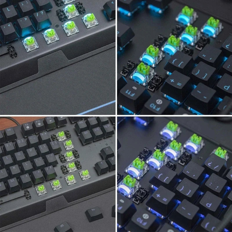 RGB Green Mechanical Keyboard Switches 2-Pack | 3-Pin MX
