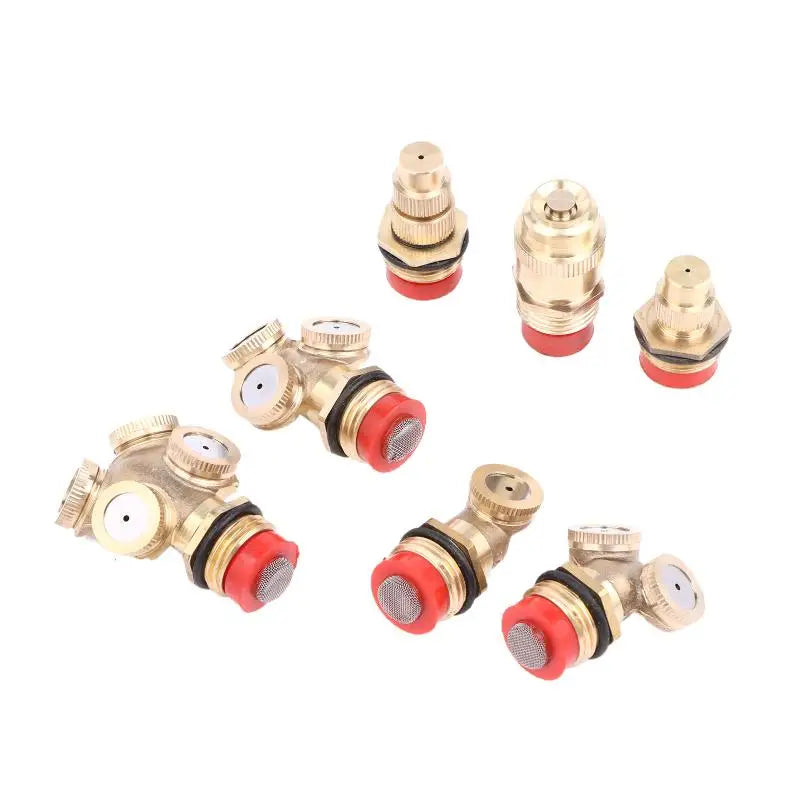 Brass Misting Nozzle Garden Irrigation Sprinkler Head 1-3pc