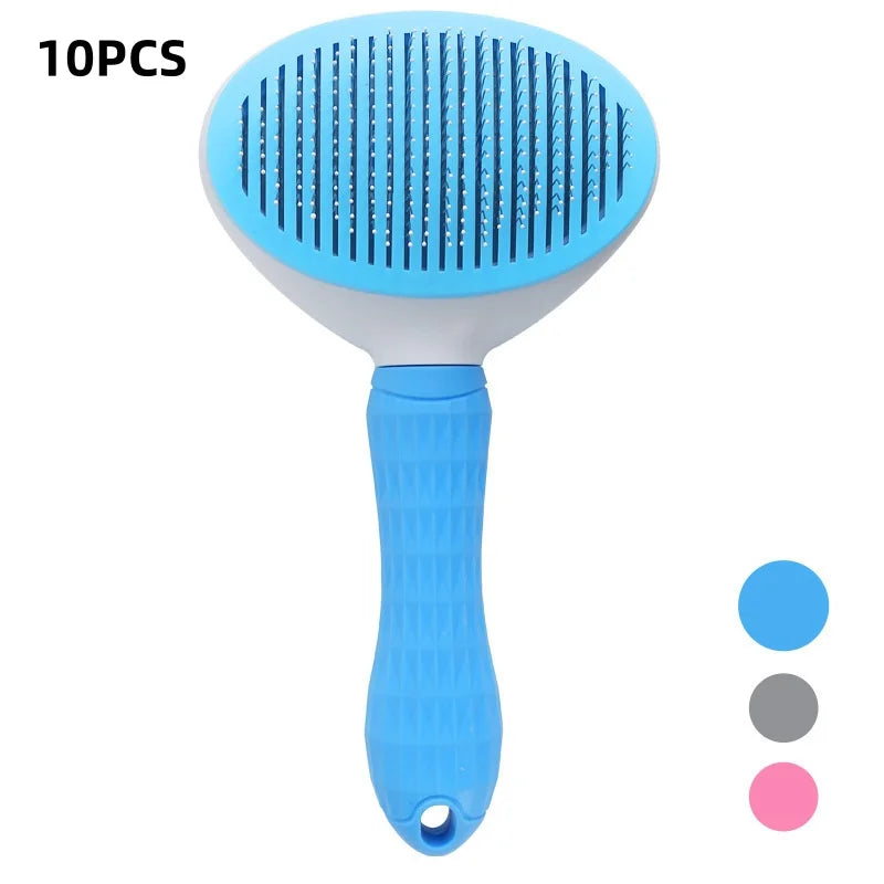 Self-Cleaning Pet Grooming Brush – Dog & Cat Dematting Comb