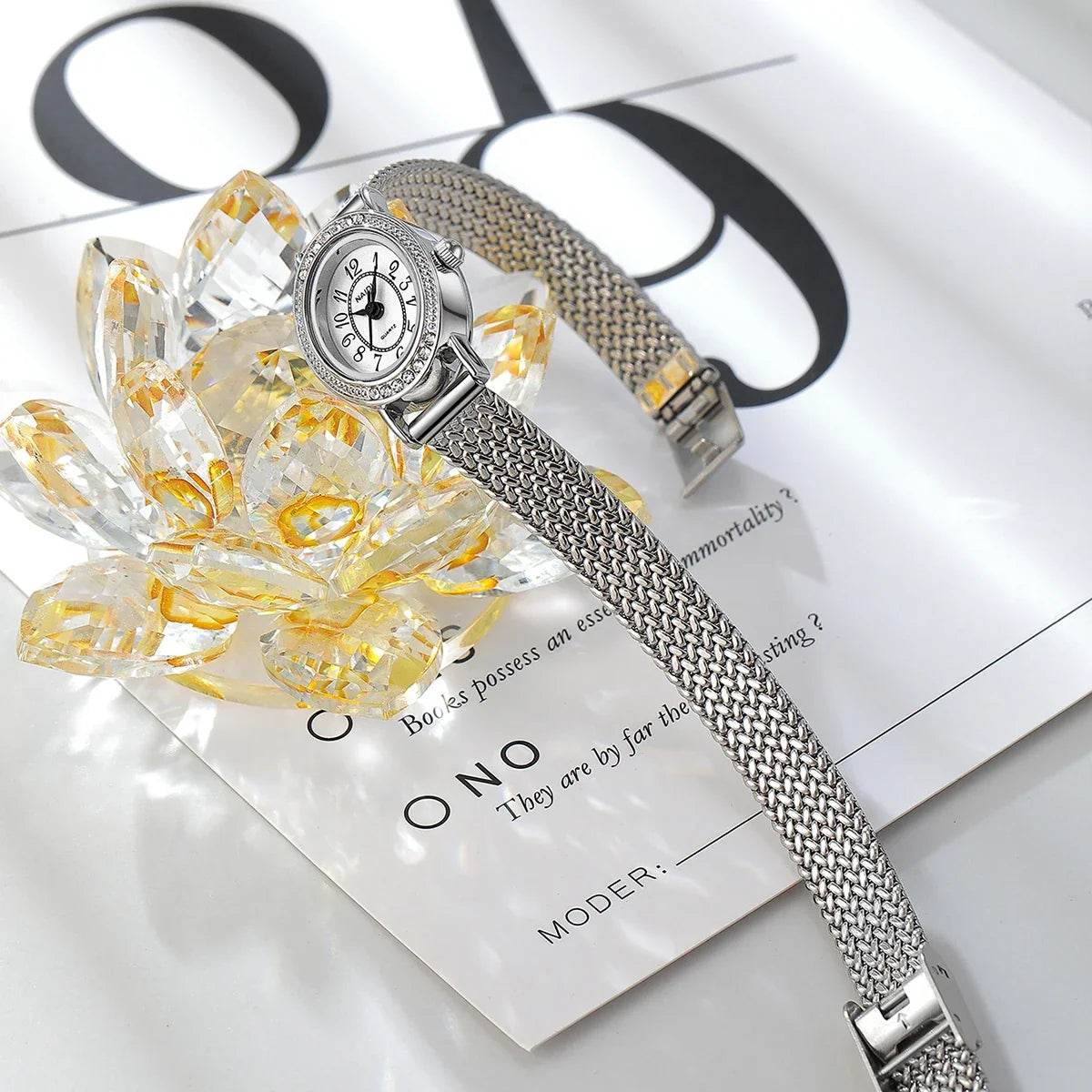 Retro Bohemian Woven Stainless Steel Mesh Watch | Quartz