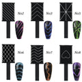 6Pcs Cat Eye Nail Magnet Set – 3D Holographic Sheets | Nixie