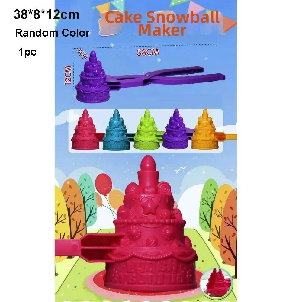Snowball Maker Clip Tongs – Heart, Snowflake & Duck Molds