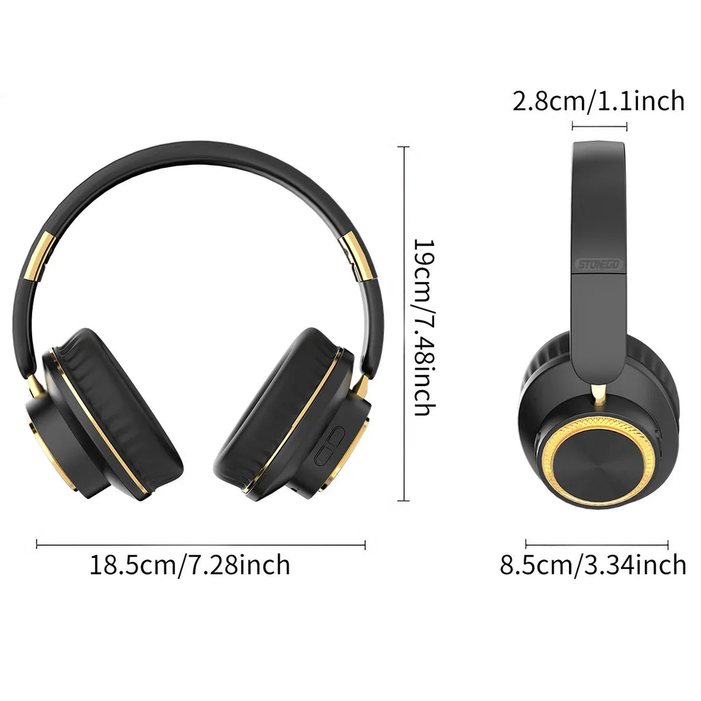 STONEGO H8 Wireless Bluetooth Over-Ear Headphones | HiFi Bass