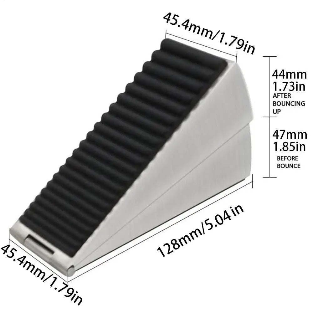 Heavy Duty Zinc Alloy Adjustable Spring Door Stopper Wedge