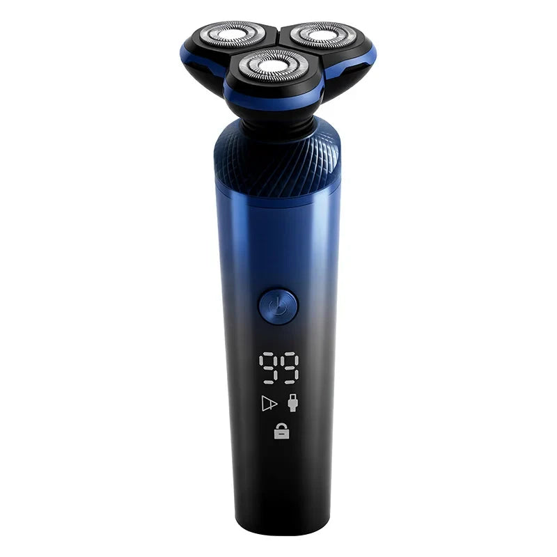 Triple Blade Rotary Electric Shaver for Men – IPX6 Washable