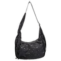 Pleated Tote Crossbody Bag – Women's Star Shoulder Handbag