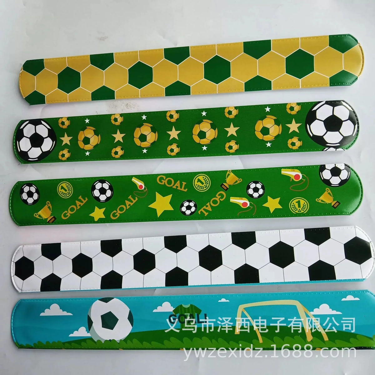 Soccer Slap Bracelets Kids Party Favors – 12/24 Pack