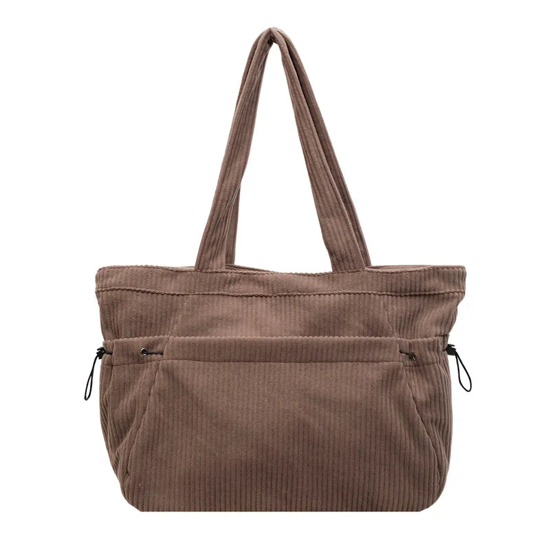 Women's Large Capacity Corduroy Tote Shoulder Bag | Nixie
