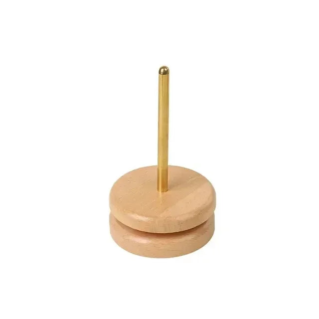 Beech Wood Rotating Yarn Holder Stand – Knitting Spool Tool