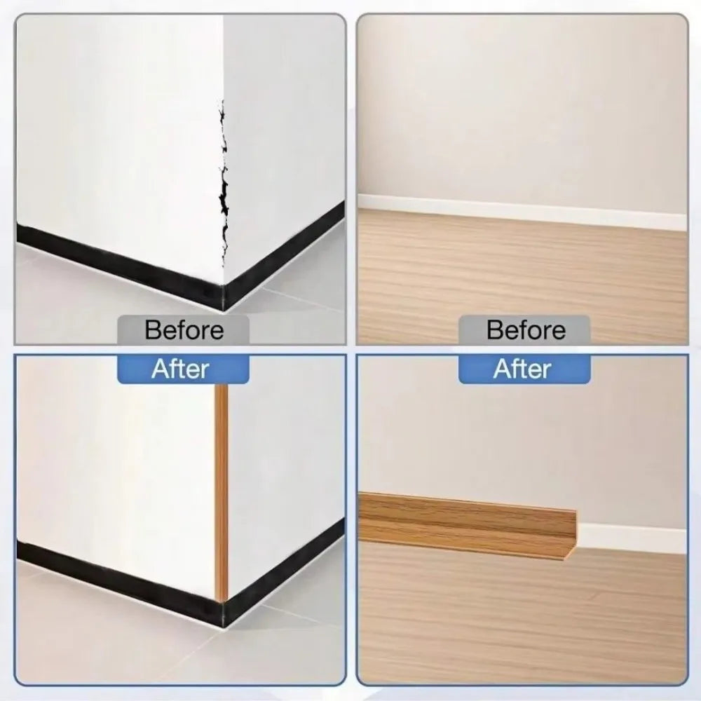 Peel & Stick PVC Corner Trim Moulding 6cm x 2m