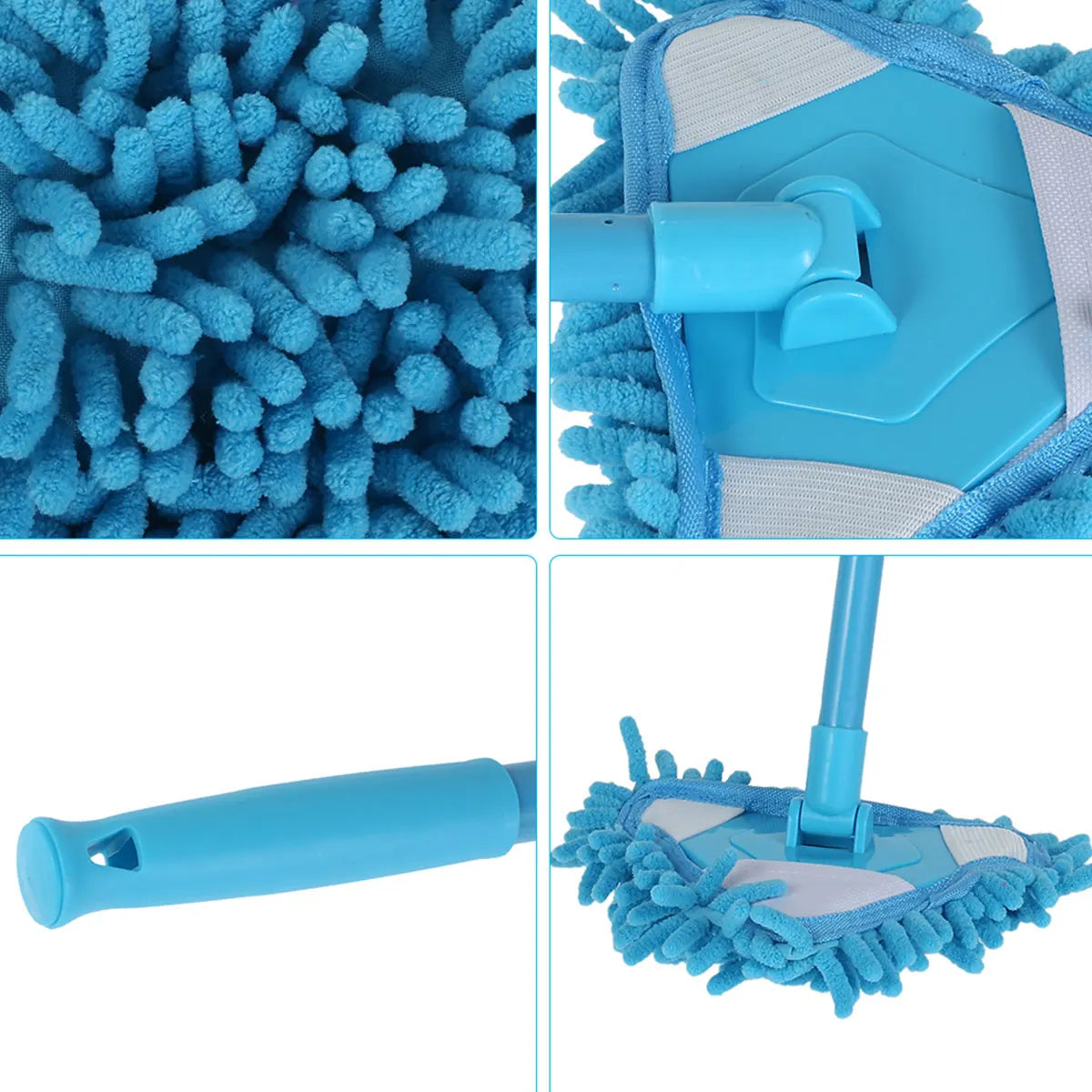 180° Rotatable Triangular Cleaning Mop – Walls, Floors & Ceiling