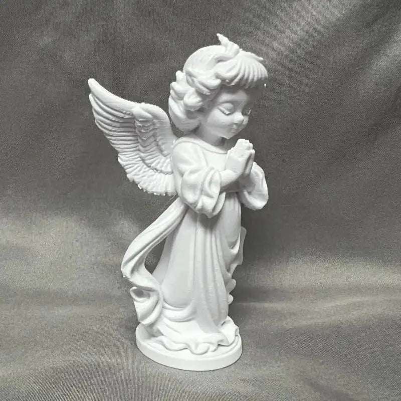 3D Printed Angel Wings Figurine | Minimalist Home Decor Statue