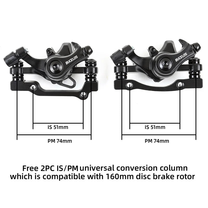 BUCKLOS MTB Disc Brake Set – Caliper, Lever, Rotor & Cable