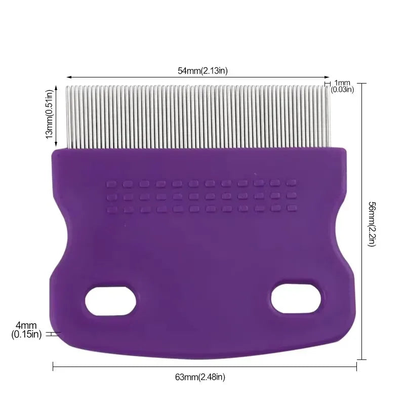 Pet Fine Tooth Grooming Comb – Detangling & Flea Remover