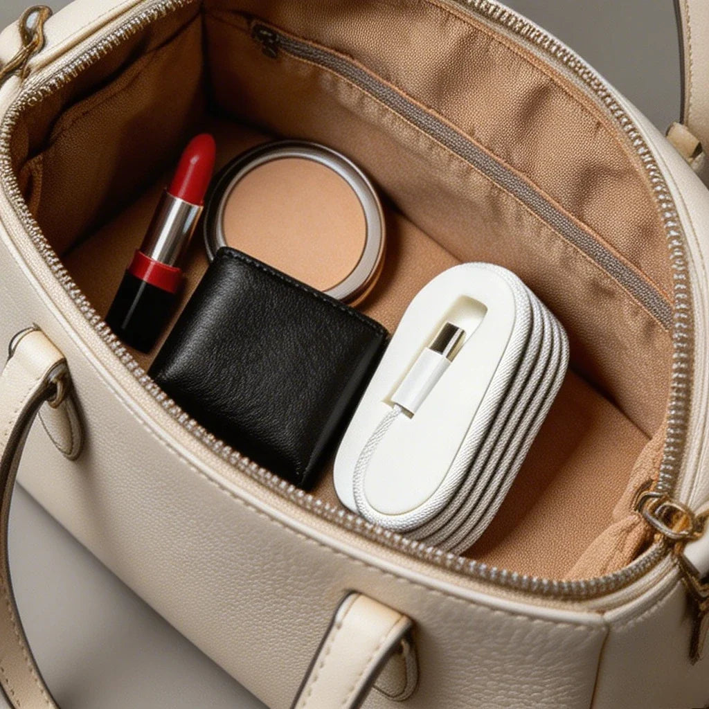 2Pcs Portable C-Type Cable Winder & Travel Cable Organizer
