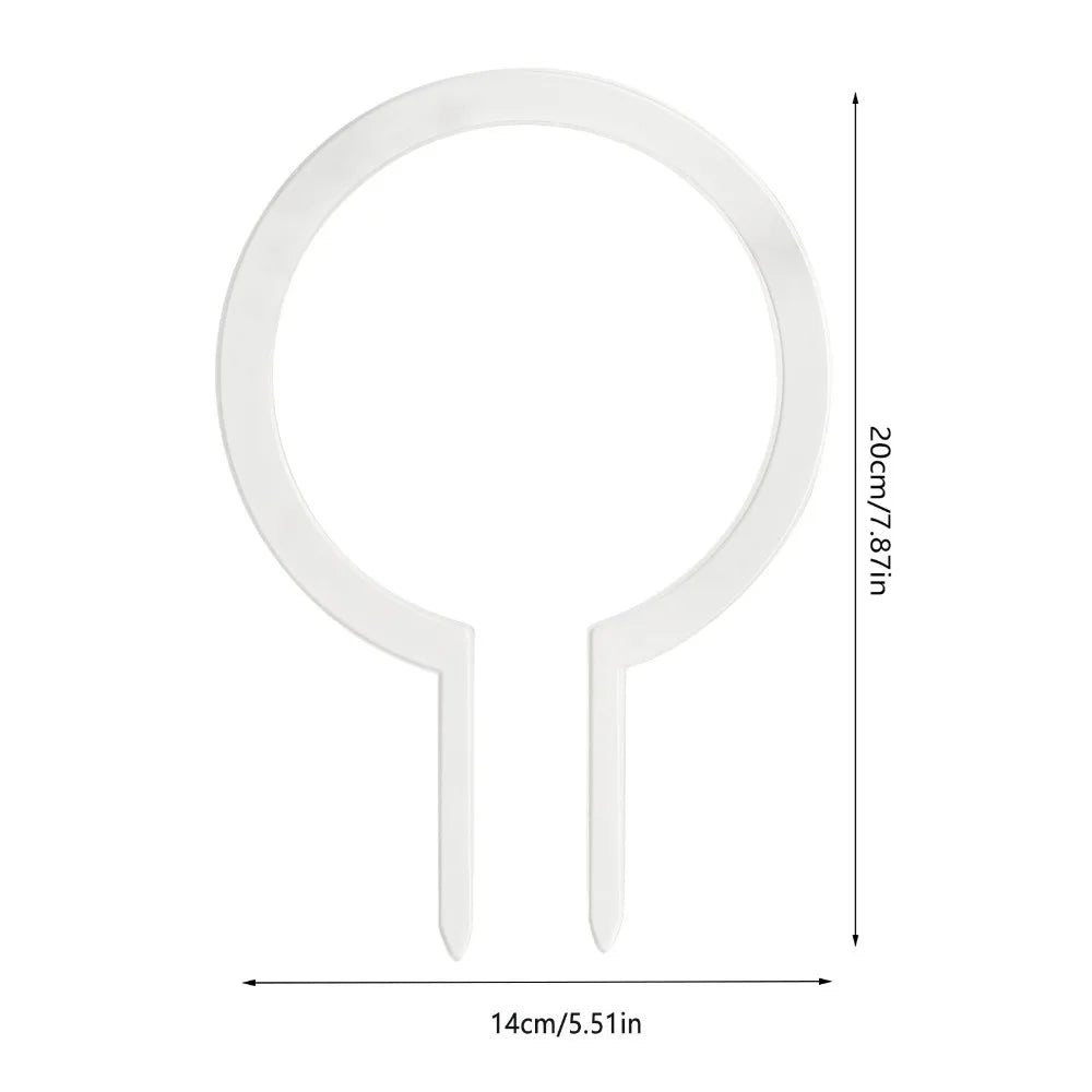 Transparent Round Plant Trellis – Plastic Indoor Support Frame