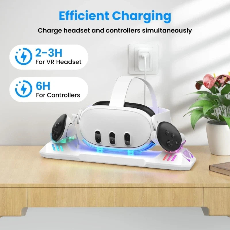 VR Controller Charging Station for 3/3S Headsets | Fast Charge