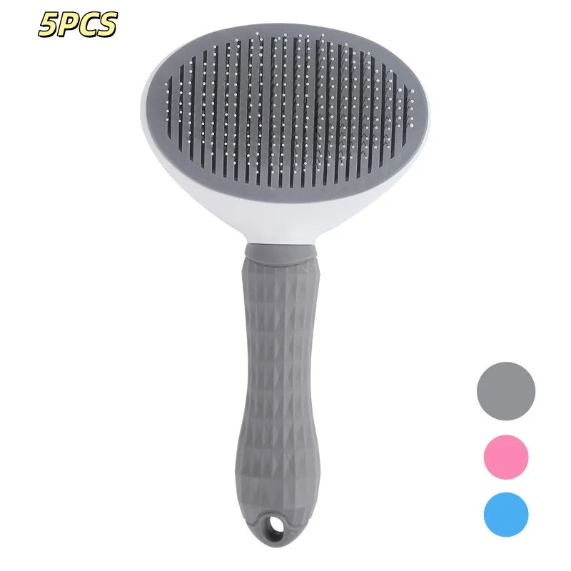 Self-Cleaning Pet Grooming Brush – Dog & Cat Dematting Comb