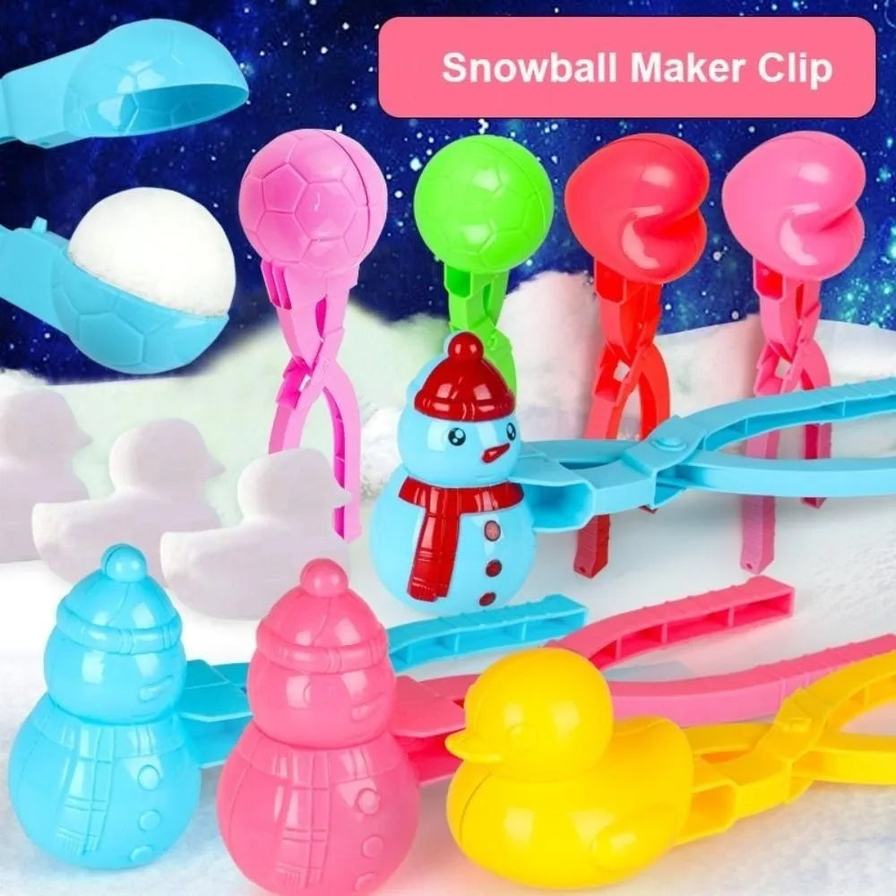 Snowball Maker Clip Tongs – Heart, Snowflake & Duck Molds