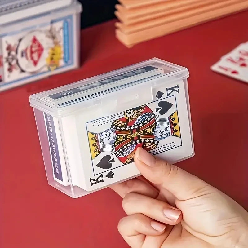 Clear Playing Card Deck Box – Holds 2 Poker Decks | 1 or 3 Pcs