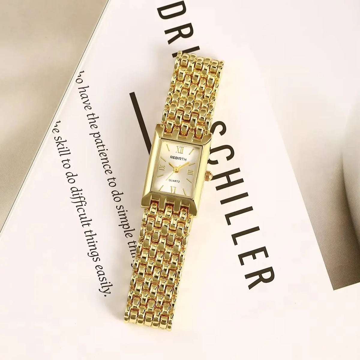 REBIRTH Women's Quartz Watch – Minimalist Light Luxury Style