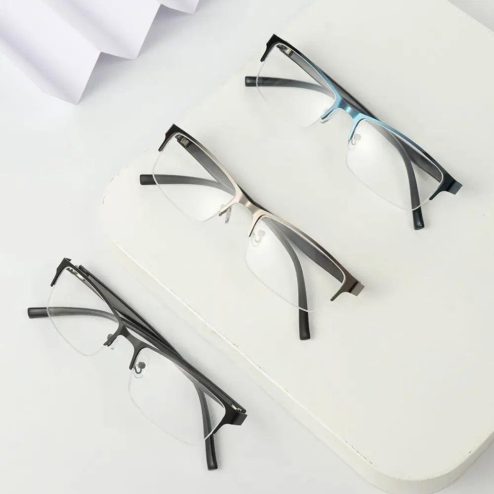 KLASSNUM Men Square Frame Myopia Glasses | -1.00 to -6.00
