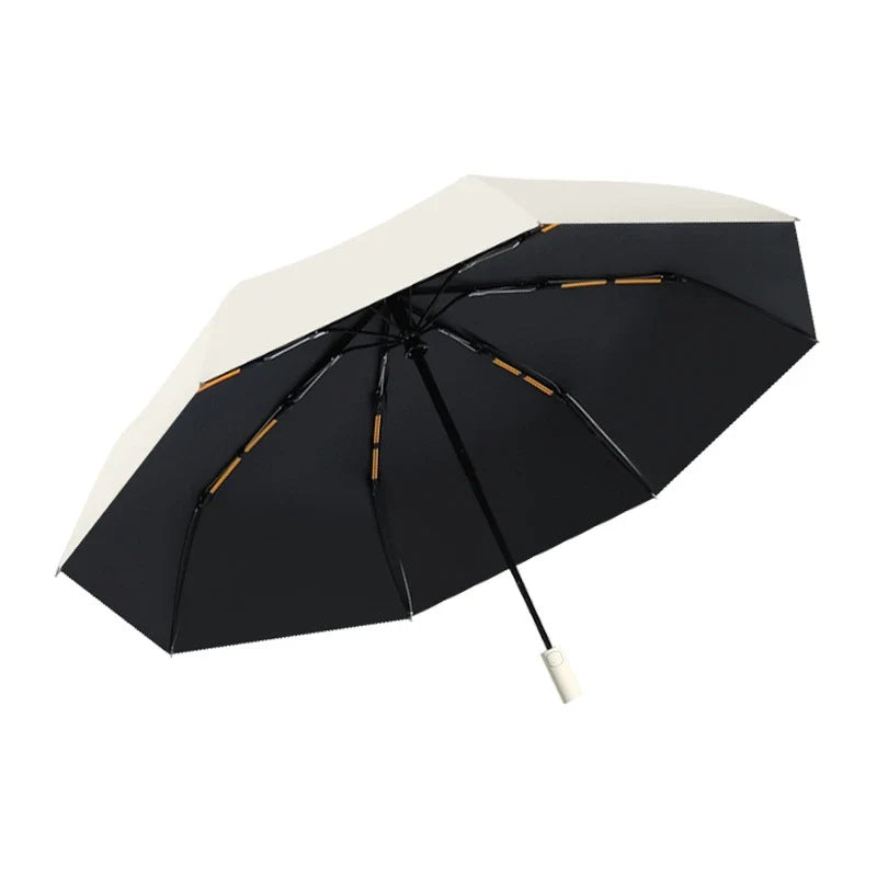 24-Bone Auto Folding Umbrella | UV Protection & Rain Cover