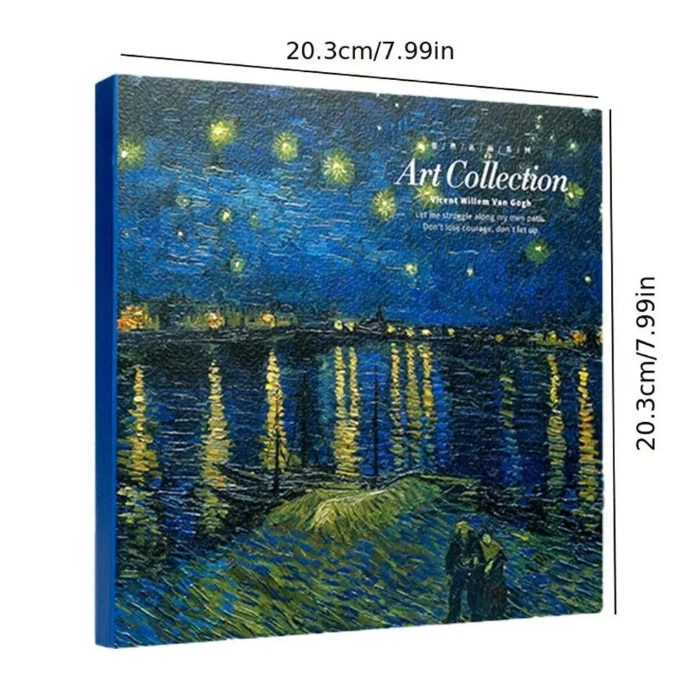 Starry Sky Square Sketchbook – 80 Sheets Blank Thick Sketch Pad